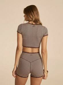 Aralina CAP SLEEVE TOP AND SHORT SET - Multicolor - View 2