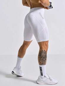Gym Rark Men's Letter Print Athletic Compression Shorts, Gym - Multicolor - View 7