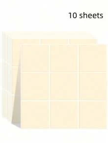 20/10 Stücke quadratische Gitter selbstklebende Mosaikfliesen Aufkleber, Vinyl Wandaufkleber für Küche, Badezimmer, Wohnzimmer, Heimdekoration Aufkleber für Feiertage & Geschenke - Mehrfarbig - Übersicht 26