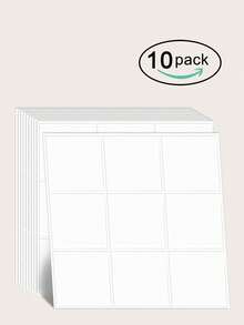 20/10 Stücke quadratische Gitter selbstklebende Mosaikfliesen Aufkleber, Vinyl Wandaufkleber für Küche, Badezimmer, Wohnzimmer, Heimdekoration Aufkleber für Feiertage & Geschenke - Mehrfarbig - Übersicht 19