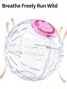 18cm Transparent Breathable Hamster Running Exercise Ball, Easy Clean Stress Relief Toy For Dwarf Hamsters, Gerbils & Small Pets - Multicolor - View 7