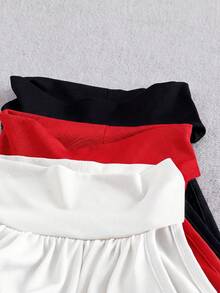 Franclia Bodysuit Tanpa Lengan Elastis Tinggi Kasual Elegan untuk Musim Panas dengan Cup Terintegrasi, Leher Halter, Cocok untuk Pemakaian Sehari-hari, Perjalanan, Kencan, Liburan, Kombinasi Multi-Potongan Multi-Warna untuk Wanita - MultiWarna - View 6