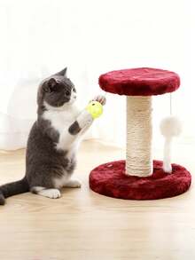 Indoor Cat Tree Tower, Sisal Climbing Frame, Interactive Scratching Post, Wear-Resistant Pet Furniture For Cats - Multicolor - View 5