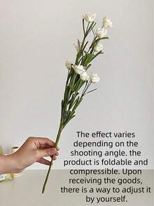 1pc/3pcs Rose Imitation Flower Artificial Flower Home Decoration - White - View 4