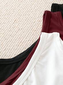 SHEIN CURVE+ 大尺碼女款春夏豹紋細肩帶背心，適合約會、浪漫、通勤、休閒日常穿著 - 彩色 - 查看 4