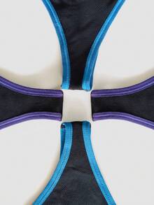 SHEIN 4件組對比包邊無縫大尺碼丁字褲 - 彩色 - 查看 5