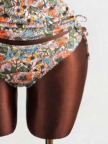 Swim Vcay Set Baju Renang Tankini Wanita dengan Motif Cetak, Gaya Kasual Elegan untuk Liburan - MultiWarna - View 6