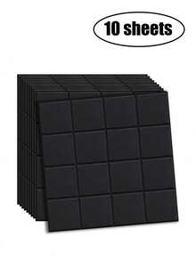 20/10 Stücke quadratische Gitter selbstklebende Mosaikfliesen Aufkleber, Vinyl Wandaufkleber für Küche, Badezimmer, Wohnzimmer, Heimdekoration Aufkleber für Feiertage & Geschenke - Mehrfarbig - Übersicht 23