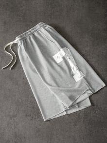 PAVTROS Pantalones de chándal casuales y versátiles con bolsillos y cordón en la cintura, uso diario minimalista para hombres - Gris - Ver 6