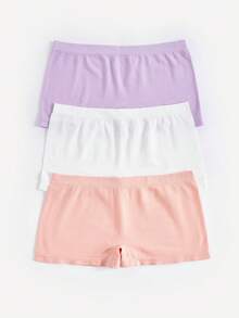 Bralution 3pcs/Pack Multicolor High Stretch Comfortable Minimalist Women Briefs For Daily Wear - Multicolor - View 9