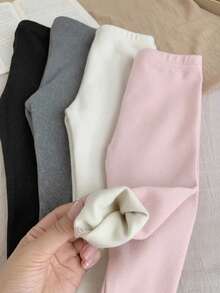 SHEIN LMoss Kids 4PCS Baby Girls Bottoms - Multicolor - View 5