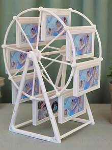 Zazumi Retro Rotating Ferris Wheel Picture Frame -8 4-Inch Picture Frame - Exquisite Living Room, Bedroom, Desk Decoration - Perfect Valentine's Day, Birthday, Christmas Gift (Frame Material ABS Plastic) - multicolor - View 4