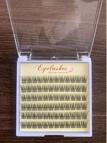 60入/盒 美人魚分段式假睫毛，時尚DIY個人彩妝日常使用假睫毛簇，睫毛簇，單根假睫毛，睫毛，假睫毛 - C - 查看 6