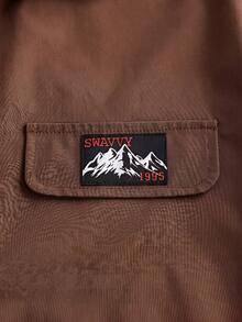 SWAVVY Men's Summer Fashion Shirt And Shorts Set - Camel - View 4