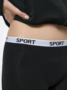 Bralution 3pcs Letter Tape Waistband Waist Boyshorts - Multicolor - View 4