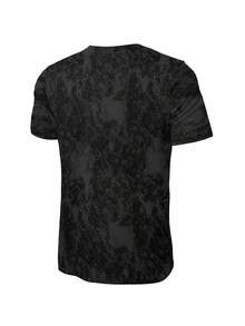 Sport MetroGents Camiseta de cuello redondo para hombre con estampado de letras, casual, versátil, para uso diario, viajes y deportes - Multicolor - Ver 2