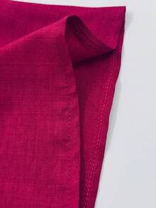 Elouméa 女款花卉刺繡立領無袖上衣，夏季優雅通勤辦公穿搭 - 玫紅色 - 查看 5