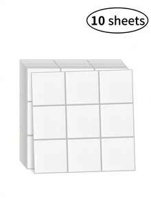 20/10 Stücke quadratische Gitter selbstklebende Mosaikfliesen Aufkleber, Vinyl Wandaufkleber für Küche, Badezimmer, Wohnzimmer, Heimdekoration Aufkleber für Feiertage & Geschenke - Mehrfarbig - Übersicht 18