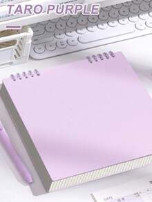 1pc High-Quality Notebook, 60 Sheets/120 Pages Vintage Square Grid Flip Notebook, Detachable Grid Paper Memo Pad - multicolor - View 25