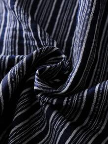 EverLounge Celana Pendek Kasual Pria Motif Garis-Garis dan Blok Warna untuk Sehari-hari - MultiWarna - View 5