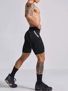 Gym Rark Men's Letter Print Athletic Compression Shorts, Gym - Multicolor - View 6