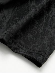 Sport MetroGents Camiseta de cuello redondo para hombre con estampado de letras, casual, versátil, para uso diario, viajes y deportes - Multicolor - Ver 3