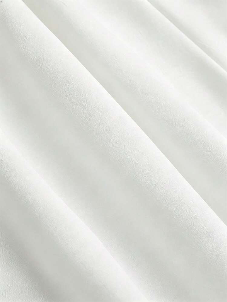 Sweetra New Arrival Women's Casual Elastic Waist Pleated Pants - White - View 5