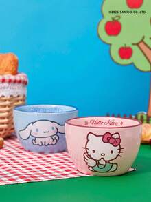 HELLO KITTY AND FRIENDS | Joivida 1個 X Joivida 陶瓷碗，提供兩種款式：粉色杯或藍色杯，裝飾性水果碗，適用於居家廚房、餐廳，適合盛裝零食、糖果、甜點、沙拉、收納，適合婚禮、宴會、生日的可愛禮物 - 彩色 - 查看 9