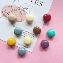 2/8/10/12pcs Colorful Round Glossy Fridge Magnets - Charming Decorative Magnets For Kitchen, Office Whiteboard, Storage Cabinet And Dishwasher - Ideal For Home Decor And Mother's Day Gift, Refrigerator Magnets - multicolor - View 5