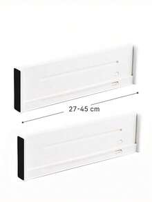 1PC Solid Drawer Divider, White ABS Adjustable Partition For Drawer Organizer, Home Bedroom Room Decor, Fall Holiday Decoration - White - View 9