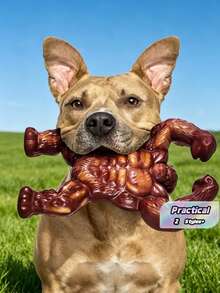 1pc Durable Gorilla Chewing Toy For Medium & Large Dog, 100% Nylon, Long-Lasting Tough Chew Toy For Aggressive Chewers - Multicolor - View 2