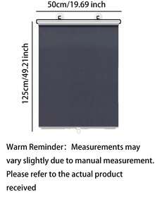 No Drill Installation, Worry-Free And No Wall Damage: No Need For Drilling, No Tools Required, Fixed With Suction Cups/Adhesive, Suitable For Rental Homes And Households. Effective Blackout, Creates A Comfortable Environment: High-Density Fabric Effectively Blocks External Light, Suitable For Balcony/Kitchen To Shield Strong Light And UV. - full shading - View 8
