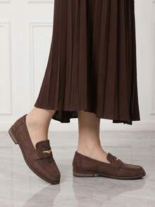 Sleekvia Women's Flat Shoes - Brown - View 3