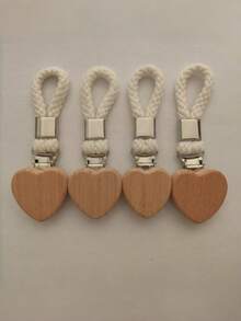 4 Packs Wooden Heart Towel Clips Kitchen Dishcloth Holder Bath Hand Towel Rack Non Slip Instant Hanging Rings Space Saving Versatile Hooks For Home Kitchen Bathroom Organization Storage Decorative Sturdy Grips Multipurpose Helper - Khaki - View 12