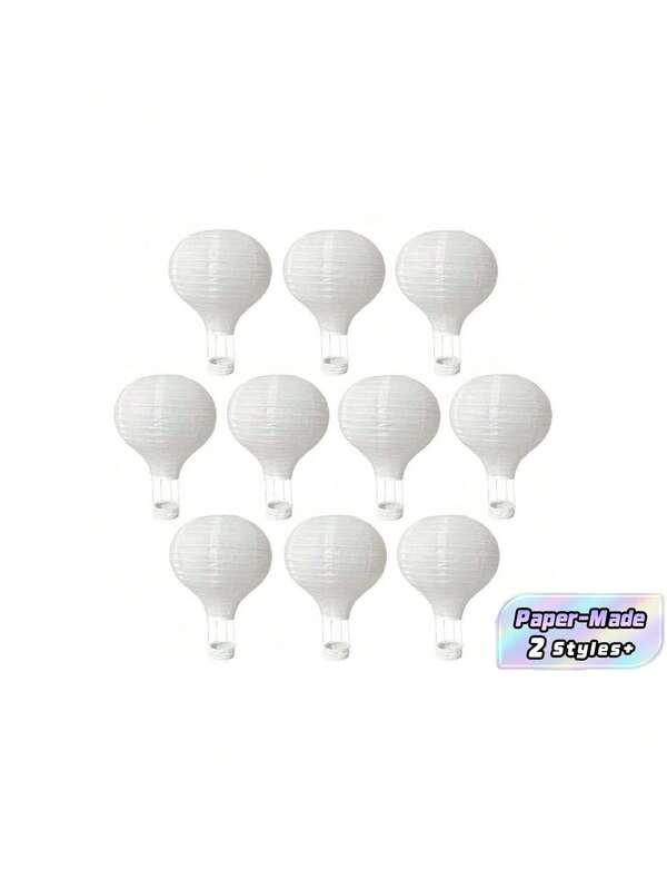 6/10 Buah Lampion Kertas Balon Udara Putih, Dekorasi Rumah Unik dan Spesial, Permainan Rumah, Dekorasi Pernikahan, Ulang Tahun, Pertunangan