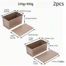 1pc Standard Size Toast Loaf Pan, Black/Gold Color, Rectangular Shape With Texture. Bakes Evenly, Easy Demolding. Ideal For Kitchens, Great For Weekend And Holiday Bread Baking. - Multicolor - View 17