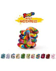 1pc Tangle Artist Masterpiece Twisty Link Fidget, Smooth Rounded Interlocking Loop, Flexible Hand Rotation Accessory, Non-Sticky Glossy Finish, Portable Desk Focus Item For Travel - Multicolor - View 8