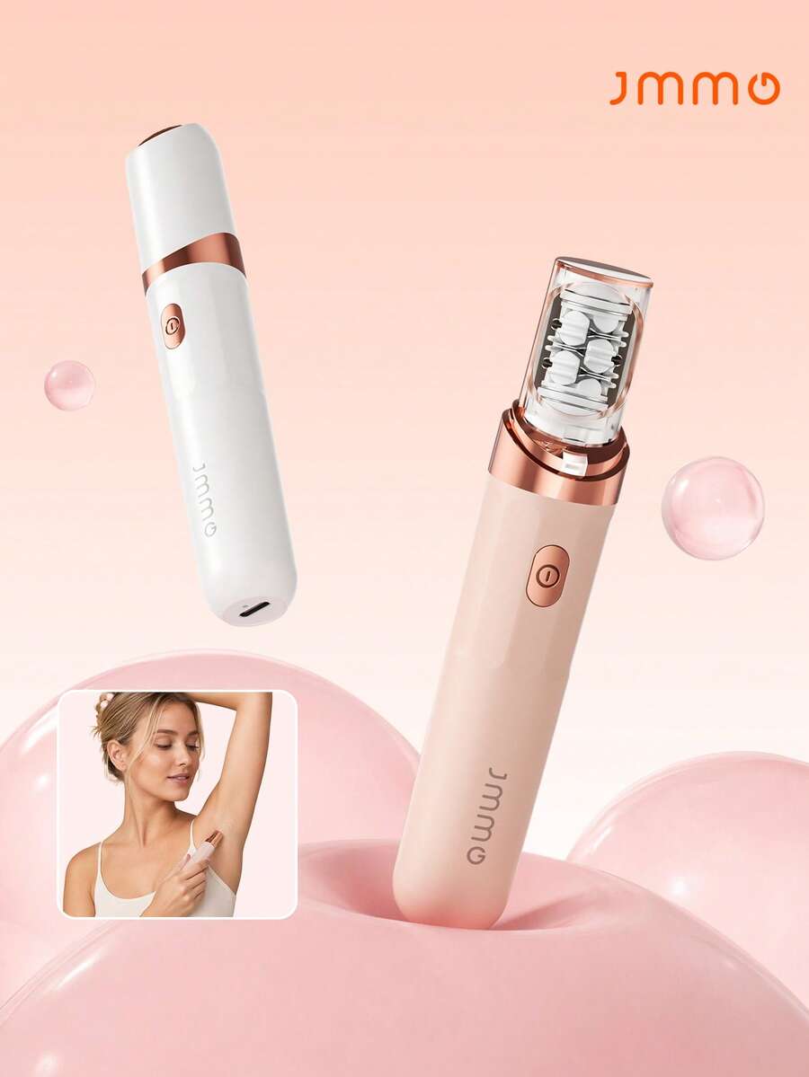 JMMO 女性用除毛器,USB充電式便攜電動除毛器,腋下腿部比基尼身體毛髮光滑無痛除毛,無線迷你除毛器 - 彩色 - 查看 1