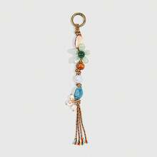 ROMWE Fairycore 1 Piece Spring Summer Dopamine Style Colorful Beaded Bag Keychain Pendant, Woven Rope Bag Charm, DIY Hanging Ornament - Color B - View 9