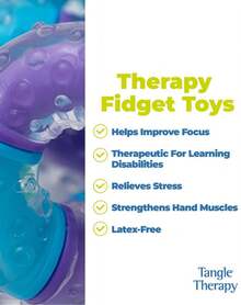 1pc Therapy Style Textured Tangle Loop, Twistable Multi-Color Interlocking Rings With Textured Grip, Portable Hand Activity For Calm Focus, Finger Motion, Stress Relief & Daily Desk Use - Multicolor - View 6