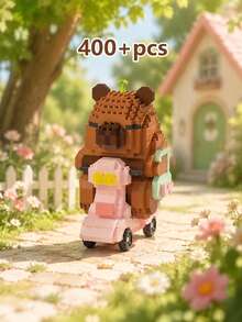 POKOJA LAND 400+ قطعة كابيبارا لطيفة مكعبات بناء للبالغين، دمية تجميع DIY، زينة مكتبية لتخفيف التوتر والضغط، ديكور مجموعة المنزل والمكتب، هدية مثالية لعيد الميلاد وعيد الأب والزفاف والتخرج والعطلات - متعدد الألوان - مشاهدة 5