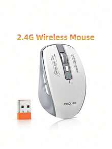 Teckwe Dual-Mode Silent Wireless Mouse, BT5.1/2.4G, Dual Connectivity, Silent Buttons, Suitable For Office And Home Use. - View 10