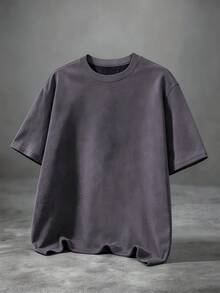 Manfinity Hypemode 節慶度假 T-shirt，送給男朋友的禮物，派對、健身、老錢風、外出、復古、假日 - 黑色 - 查看 2