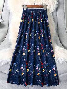 SHEIN LUNE 大码彩色碎花休闲裙 - 彩色 - 查看 2