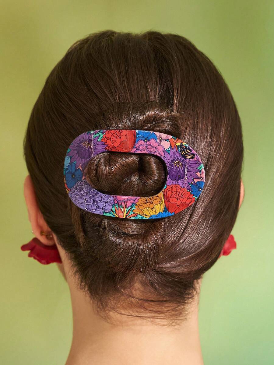 Frida Kahlo X SHEIN Joint Hairpin - Multicolor - View 1