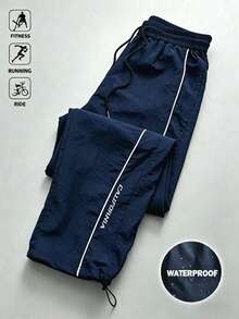Gym Rark Men's Colorblock Trim Athletic Pants - Blue - View 3
