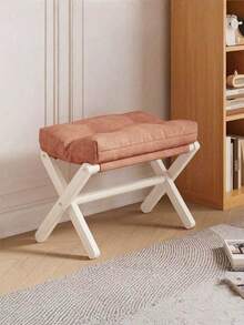 1 Stück faltbarer Aufbewahrungshocker mit weichem, atmungsaktivem Polster, niedriger Ottoman-Hocker für Wohnzimmer und Zuhause, platzsparende Möbel, DIY-Montage - Verschiedenfarbig - Übersicht 6