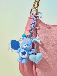 SHEIN X Care Bears Cartoon Bag Creative Hanger, Keychain, Gift - Blue - View 2