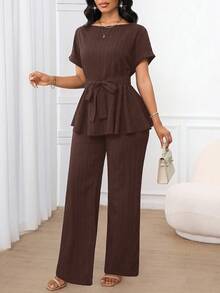 rd casual y elegante, cintura suelta y bajo en A. Apto para usar en primavera, verano y otoño. Atuendos de oficina, de vuelta al colegio, de iglesia, de salida y modestos para el aeropuerto. - Blanco y Negro - Ver 9