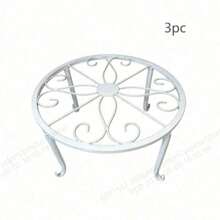 1/3 Pcs Heavy-Duty Rust-Proof Metal Plant Supports, Sturdy Holders For Potted Plants. Suitable For Flower Pots And Metal Garden Containers. Decorative Indoor Home Decor, Space-Saving Storage Rack. - multicolor - View 12